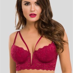 Wine colored bra